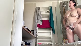 Spycam: My Stepmother With The Bathroom, Sniffing Her Panties Coupled with Masturbating